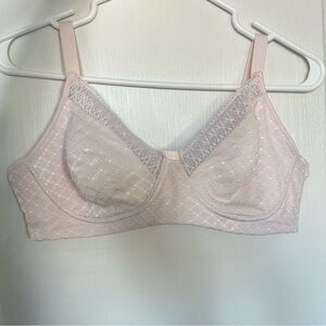 Wonderbra Wireless Soft Pink Lace Bra 36C